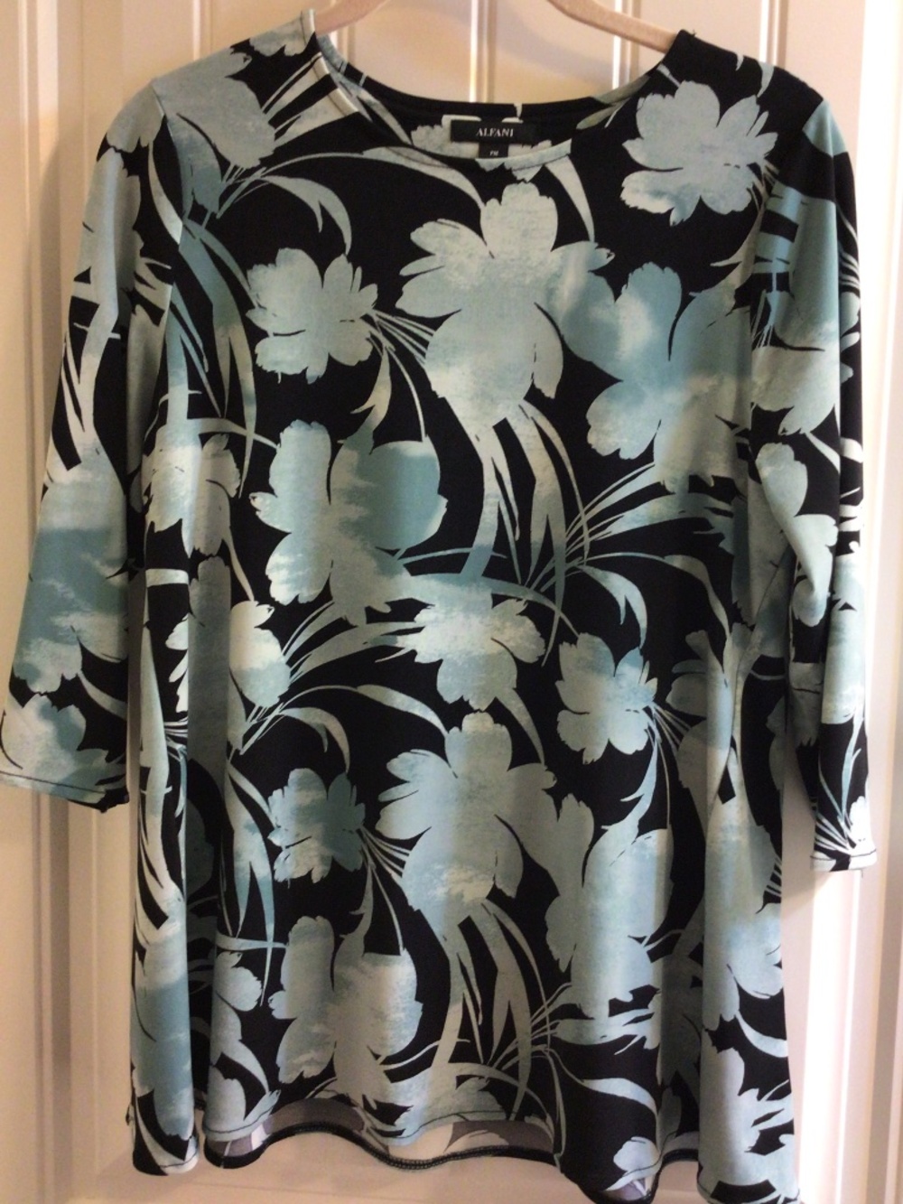 Alfani Floral Print Tunic Top Sz PM